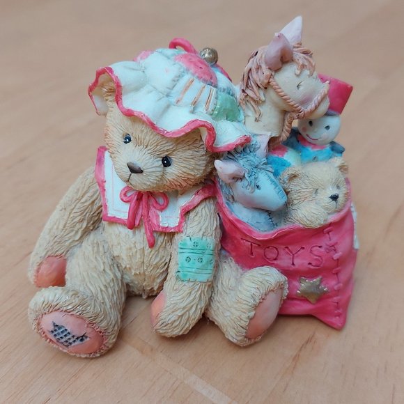 Cherished Teddies Ceramic Figure Carolyn"Wishing You All Good Things" 1993 - Picture 1 of 9